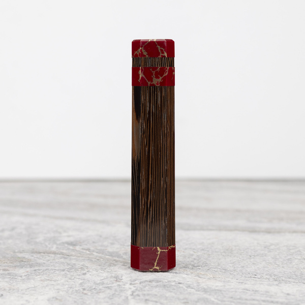 Japońska Rękojeść Oktagonalna Wasabi Red/Gold 13 cm