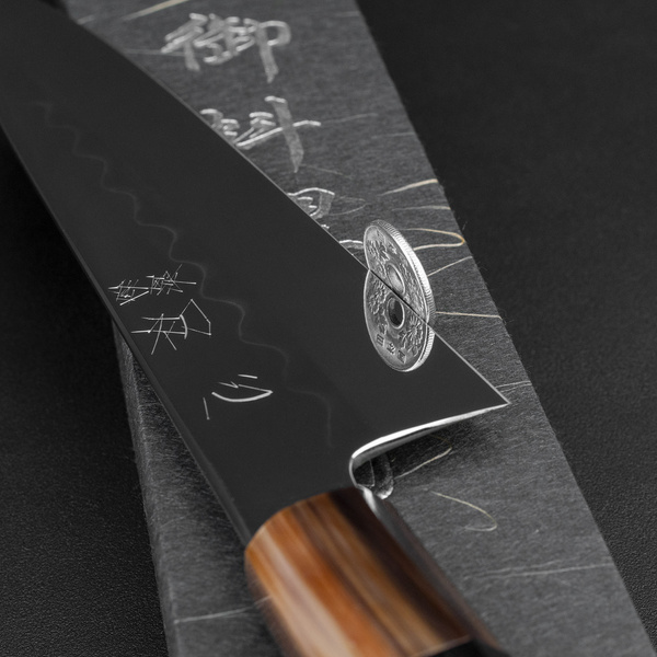 Satoshi Nakagawa Shirogami#3 Honyaki Super Mirror Nóż Szefa kuchni 20 cm