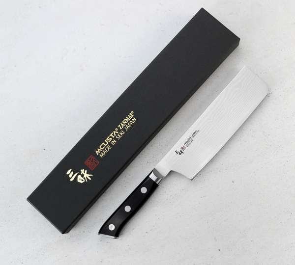 Mcusta Zanmai Classic Damacus VG-10 Nóż Nakiri 18 cm