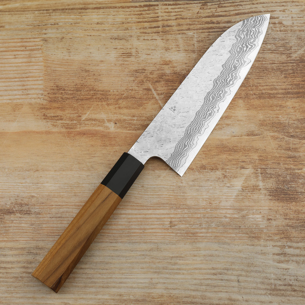 Nigara Hamono VG-10 Damascus Nóż Santoku 18 cm