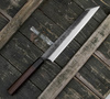 Hideo Kitaoka Shirogami Black Oktagon Nóż Kiritsuke 24 cm