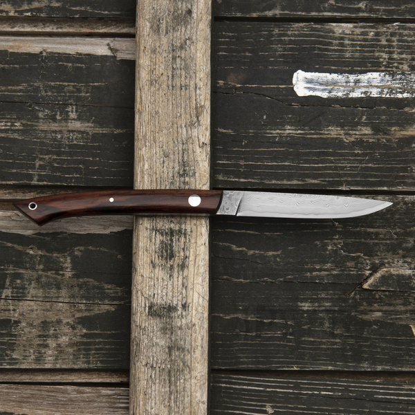 Hattori Medaka 2 Cowry-X Damascus Cocobolo Outdoor 7,7 cm