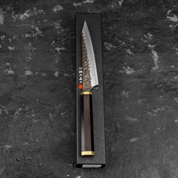 Yu Kurosaki Kokusen Brass Aogami Super/SS Nóż uniwersalny 13 cm