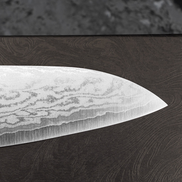 Shigeki Tanaka VG-10 Damascus Red Nóż Szefa kuchni 18 cm