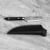 Ryo Nomura Shirogami#2 Damascus Wharncliffe Black Medium