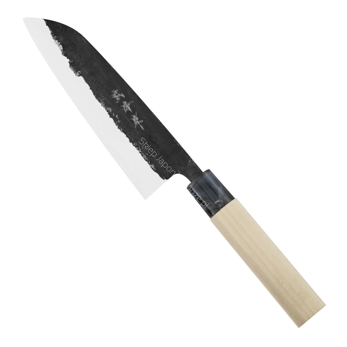 Oul Aogami#1 Buho Kuro Nóż Santoku 16,5 cm