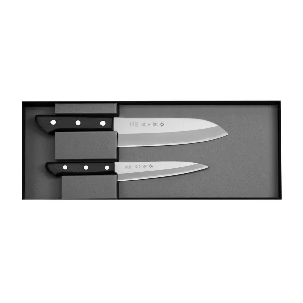 Tojiro Basic VG-10 Zestaw 2 noży uniwersalny 13,5 cm + Santoku 16,5 cm