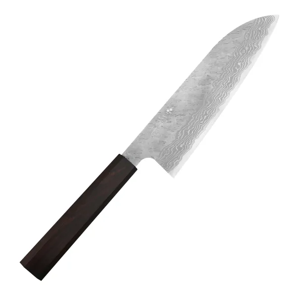 Nigara Hamono Mokutan VG-10 Damascus Nóż Santoku 16,5 cm
