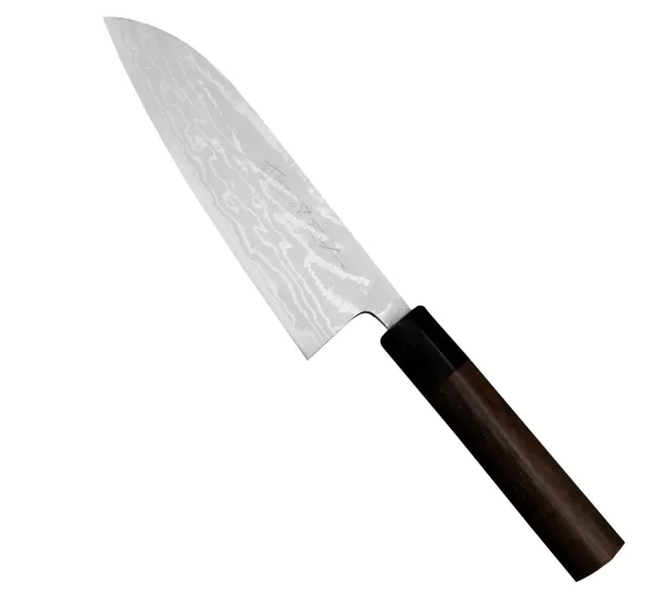 Shiro Kamo Shirogami Nóż Santoku 16,5 cm