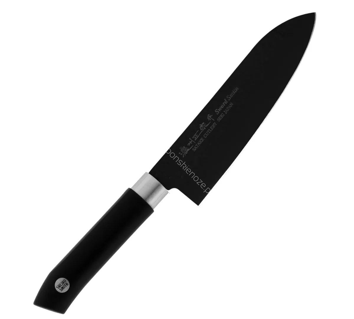 Satake Sword Smith Black Nóż Santoku 17 cm