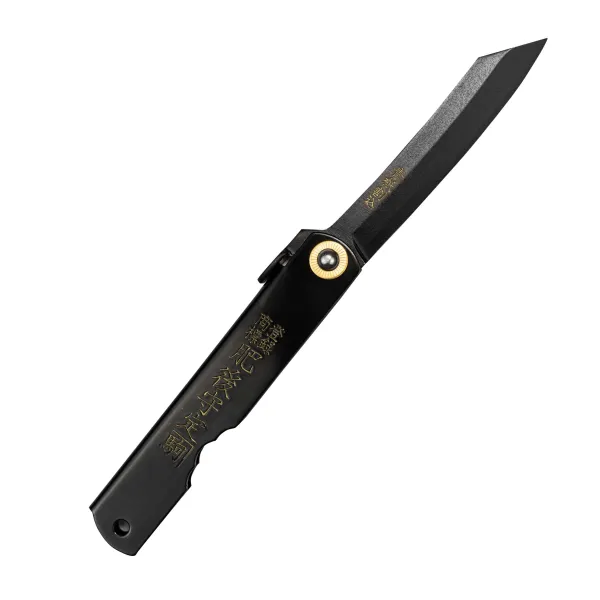 Nóż kieszonkowy Higonokami Kanekoma All Black Aogami#2 8 cm