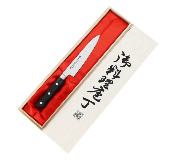 Satake Noushu Nóż uniwersalny 13,5 cm w drewnianym pudełku
