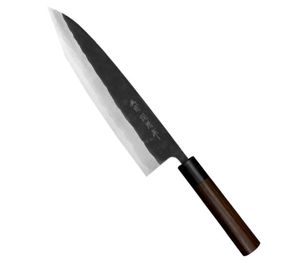 Shiro Kamo Aogami #2 Black Nóż Szefa 24 cm