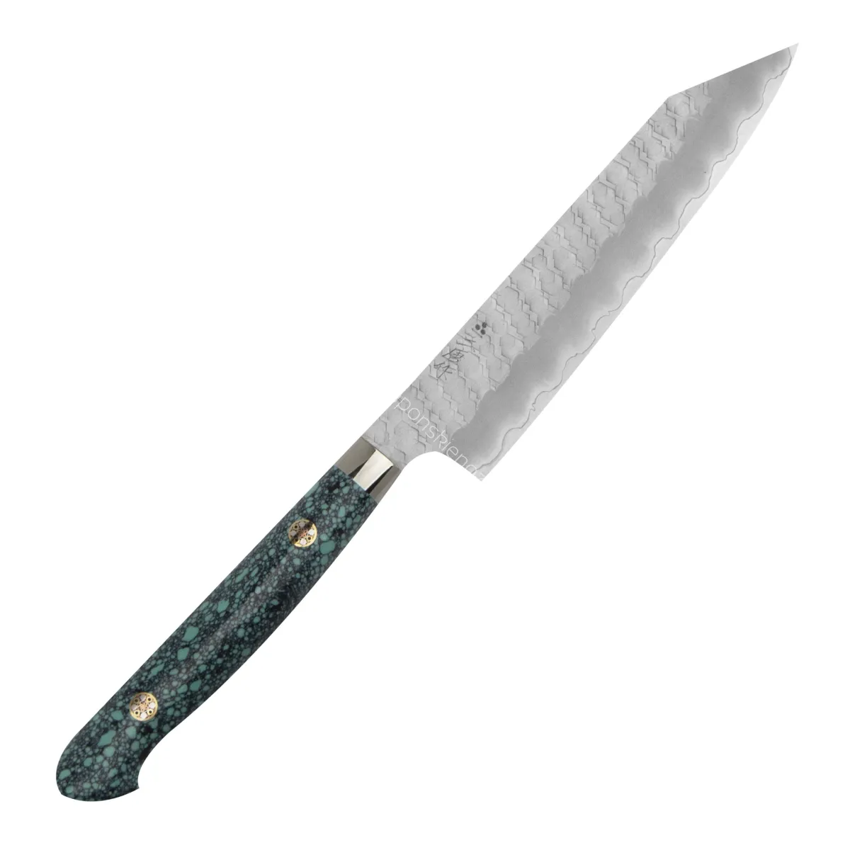 Nigara Hamono SG2 Limited Green Turquoise Nóż Kiritsuke 15 cm