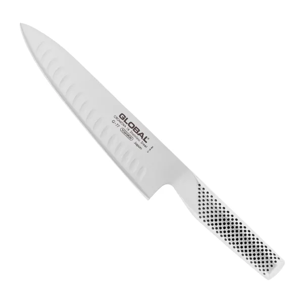 Nóż szefa kuchni żłobiony 20cm | Global G-77