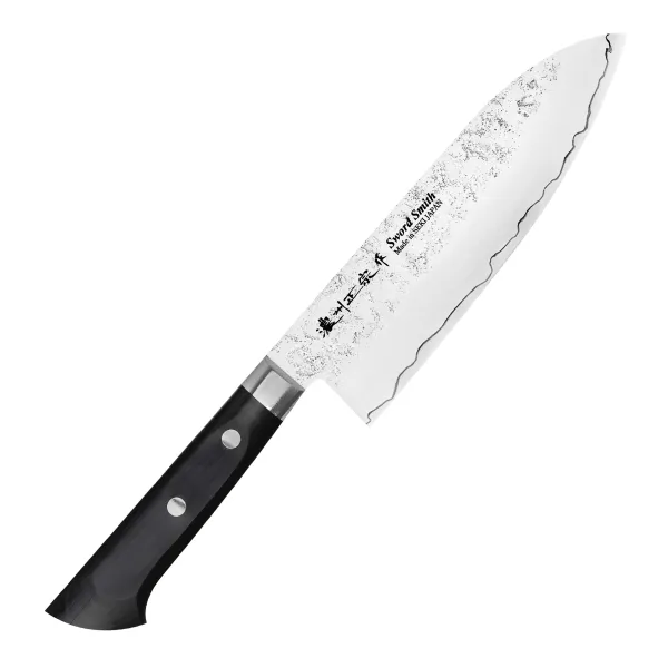 Satake Unique AUS-8 Black Nóż Santoku 17 cm