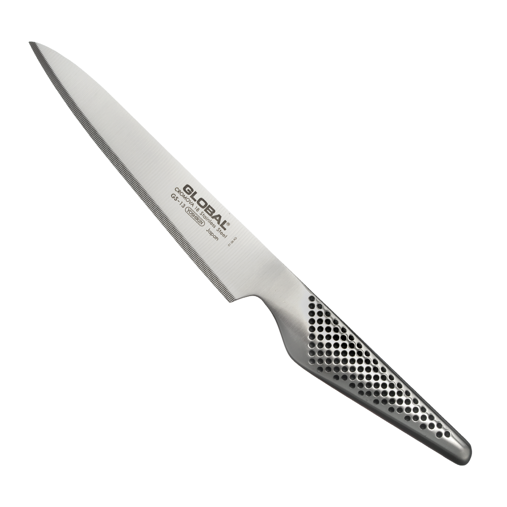 Nóż uniwersalny ząbkowany 15cm | Global GS-13