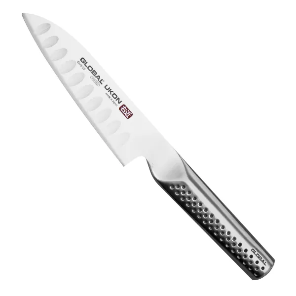 Global Ukon Nóż Santoku żłobiony 14 cm