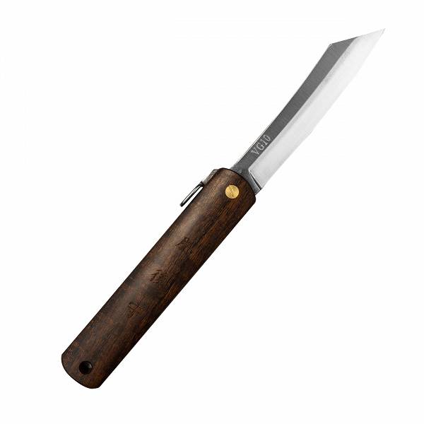 Nóż kieszonkowy Higonokami Kanekoma Drewno Żelazne VG-10 8 cm 
