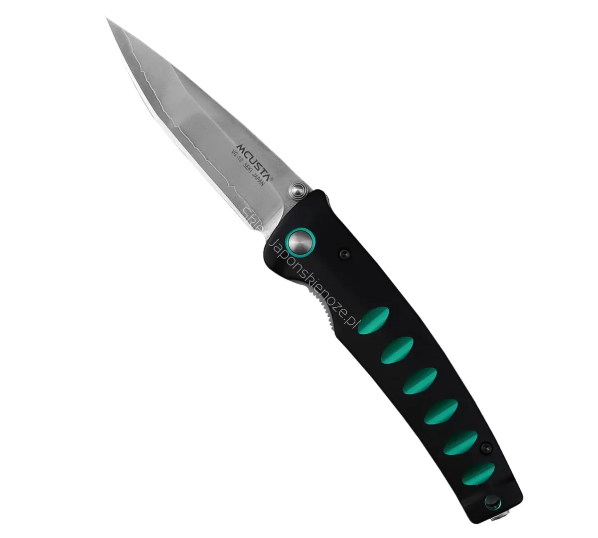 Nóż składany Mcusta Katana VG-10 Black/Green 8,5 cm
