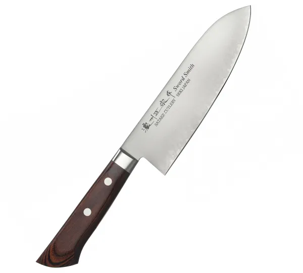 Satake Unique VG-10 Nóż Mahogany Santoku 17cm