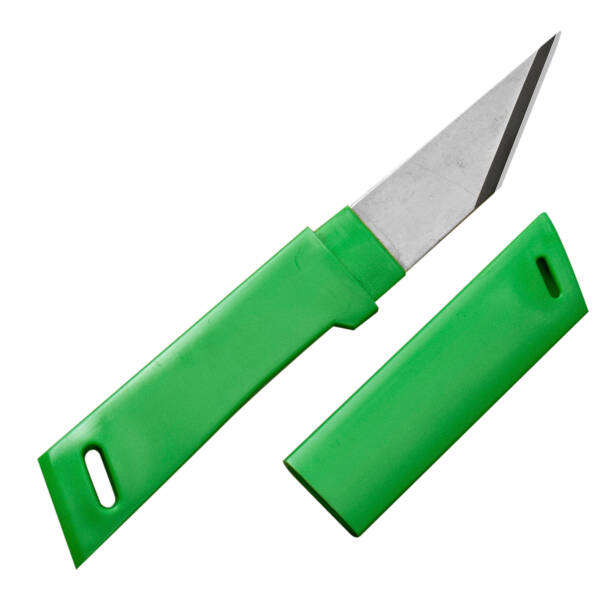 Kanetsune 420J2 Nóż Kiridashi 40 mm Zielony