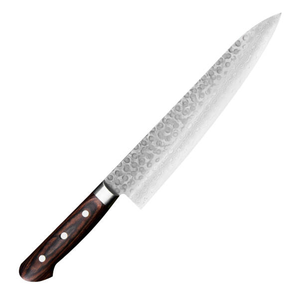 Tsunehisa VG-10 Damascus Brown Nóż Szefa kuchni 24 cm
