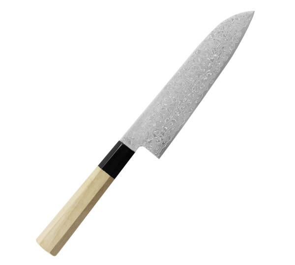 Misuzu Hamono AUS10 Damascus Nóż Santoku 18 cm