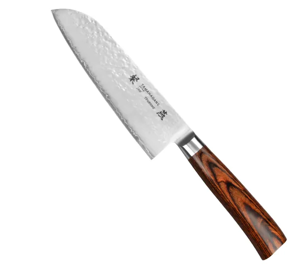 Tamahagane Tsubame Brown VG-5 Nóż Santoku 17,5 cm