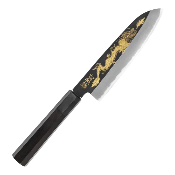 Sakai Takayuki Shirogami#2 Gold Dragon Nóż Santoku 18 cm