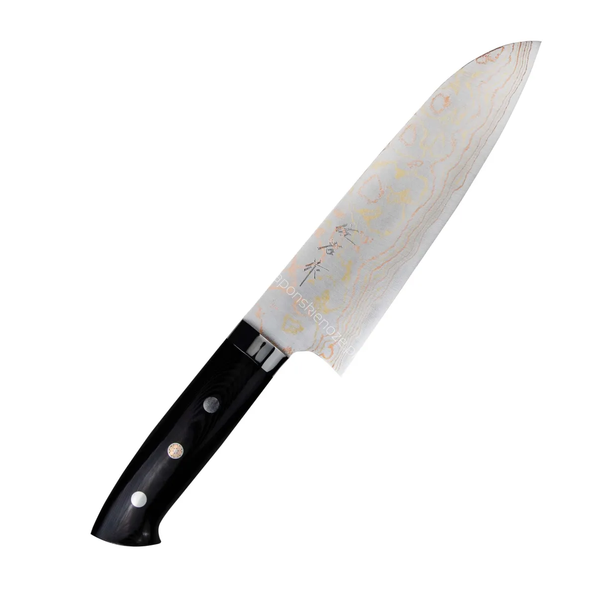 Takeshi Saji Color Aogami#2 Nóż Santoku 18 cm