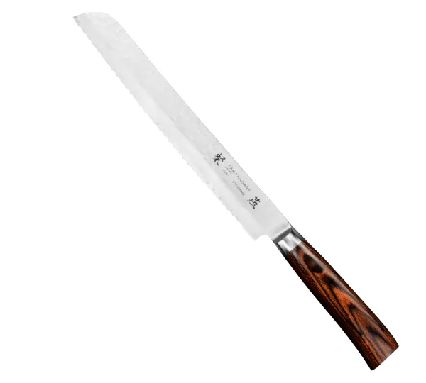 Tamahagane Tsubame Brown VG-5 Nóż do pieczywa 23 cm
