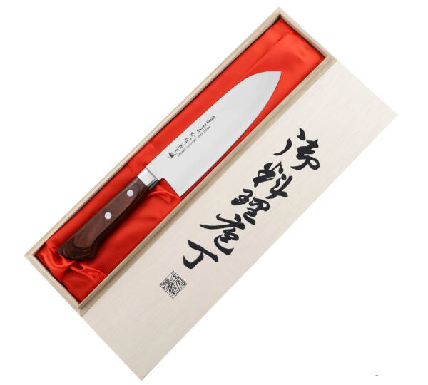 Satake Unique Shirogami#2 Nóż Santoku 17 cm