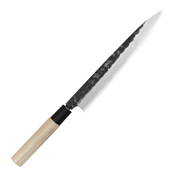 Tojiro Black Hammered Shirogami#2 Nóż Yanagiba 21 cm