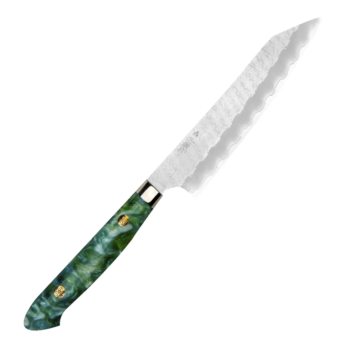 Nigara Hamono SG2 Limited Green Nóż Kiritsuke 15 cm