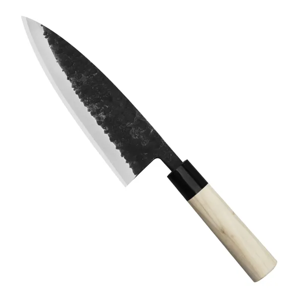 Ittetsu Forge Black Shirogami#2 Nóż Deba 18 cm Leworęczny