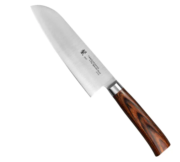 Tamahagane San Brown VG-5 Nóż Santoku 17,5 cm