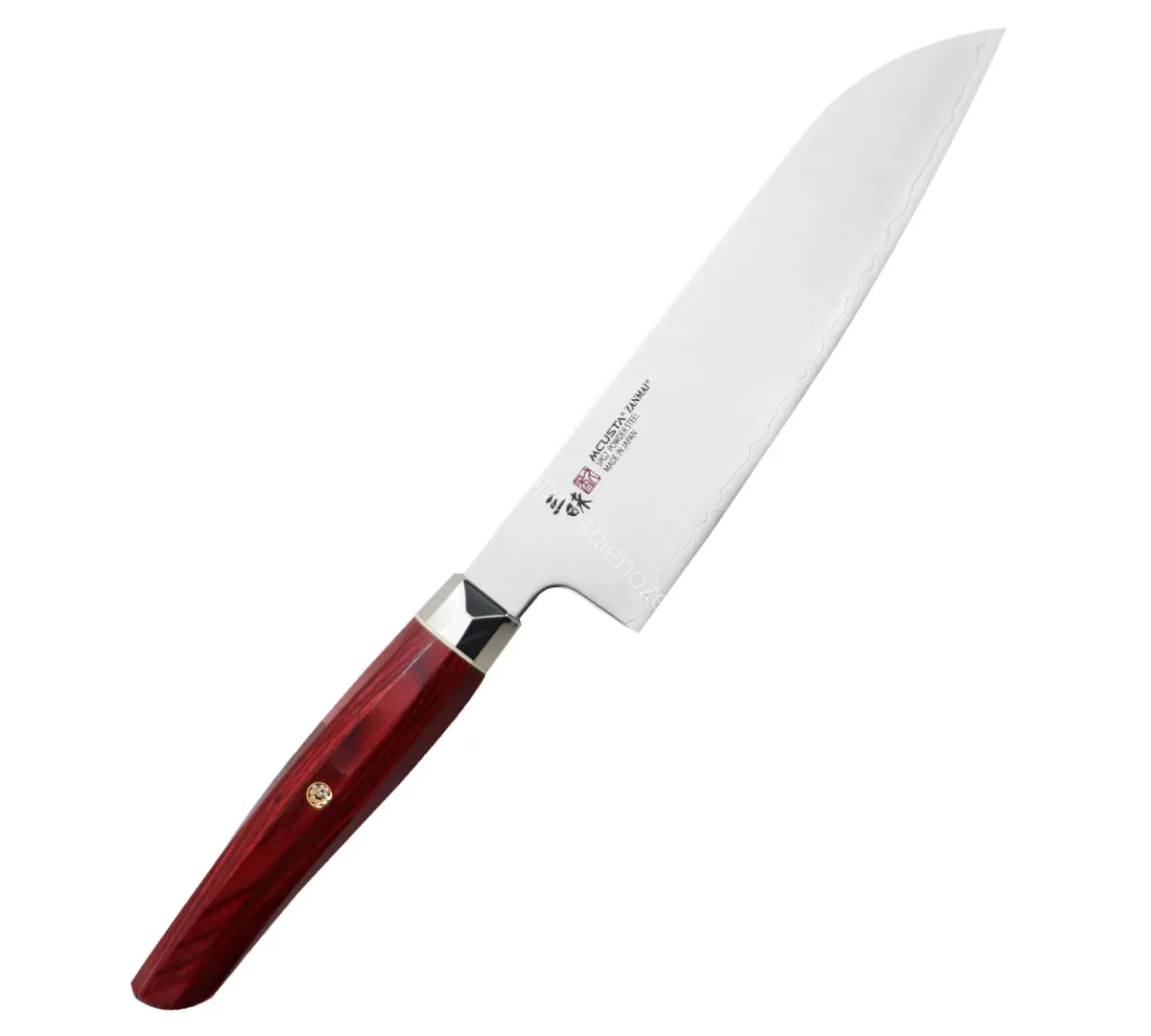 Mcusta Zanmai Red Revolution SPG2 Nóż Santoku 18 cm