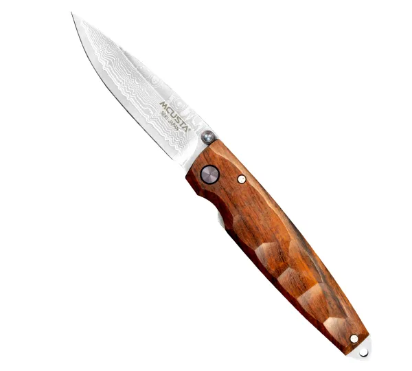 Nóż składany Mcusta Shinra Emotion 2 Iron wood Damascus VG-10 6,5 cm