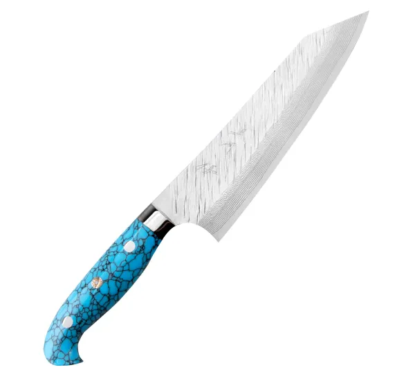 Yu Kurosaki Fujin Turquoise SRS-13 Nóż Santoku 16,5 cm