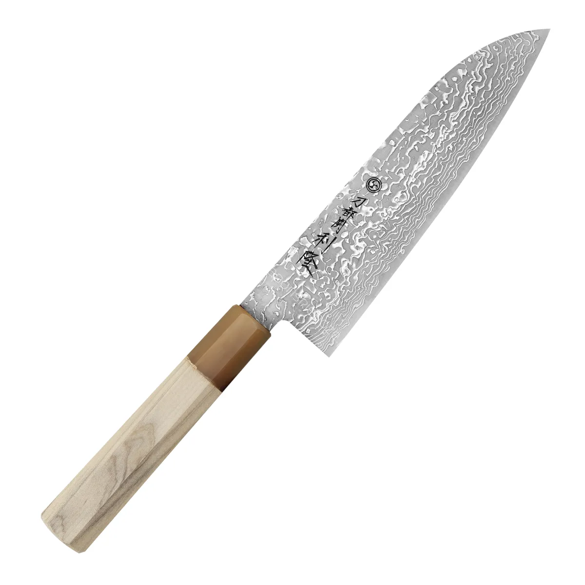 Toshitaka SG2 Black Damascus Nóż Santoku 18 cm