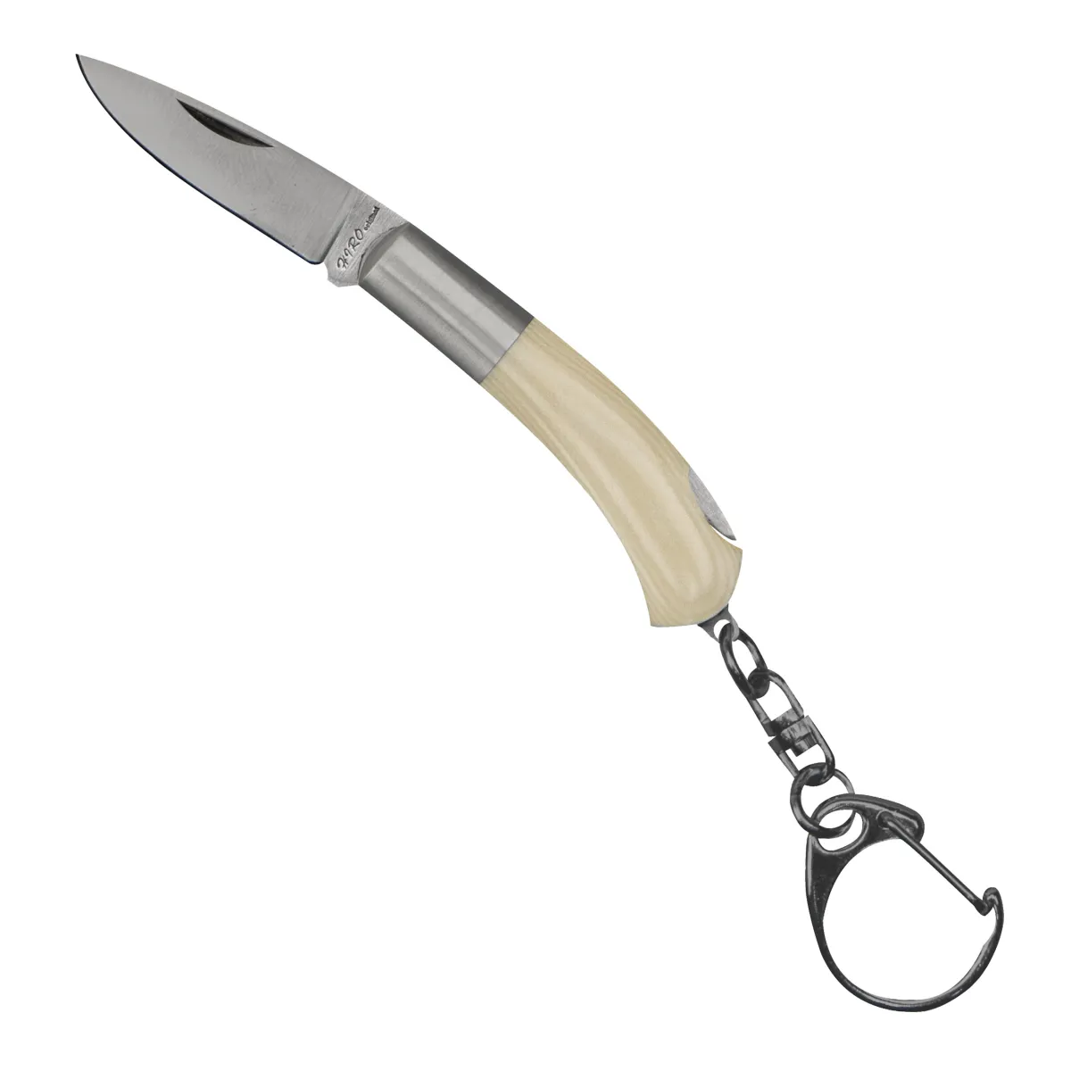 IT-CUT Nóż Składany z breloczkiem AUS-6 White Micarta 3,3 cm