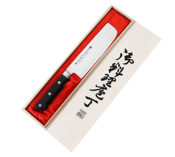 Satake Noushu Nóż Nakiri 16 cm w drewnianym pudełku