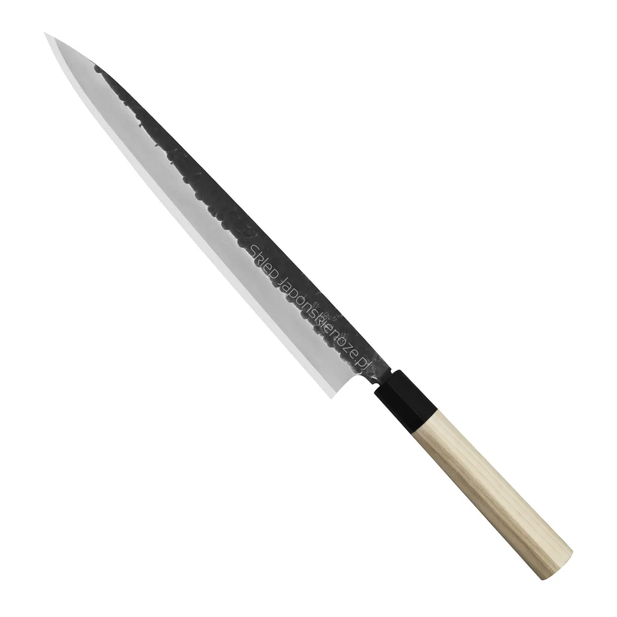 Ittetsu Forge Black Shirogami#2 Nóż Yanagiba 27 cm Leworęczny