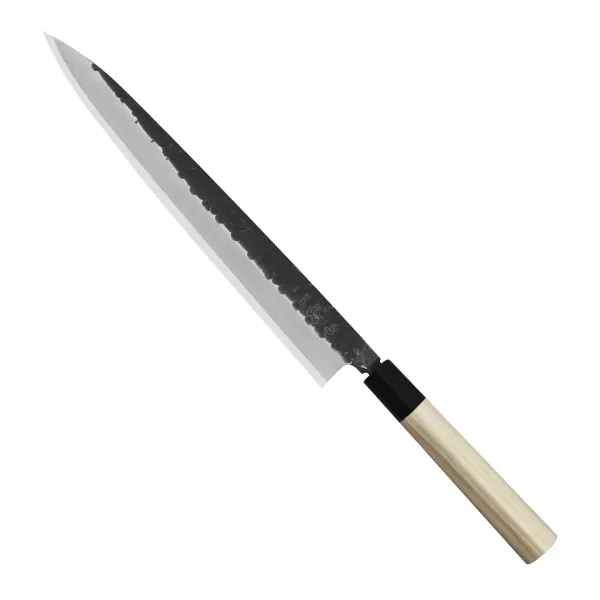 Ittetsu Forge Black Shirogami#2 Nóż Yanagiba 27 cm Leworęczny