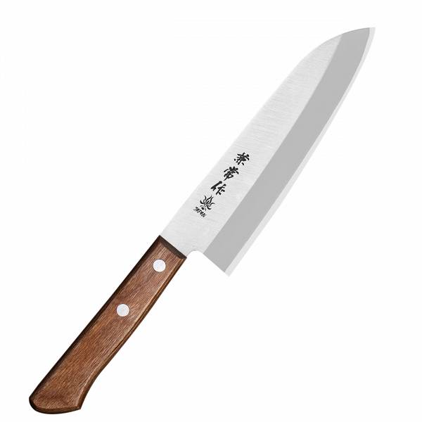 Kanetsune Shirogami#2/SS Nóż Santoku 16,5 cm