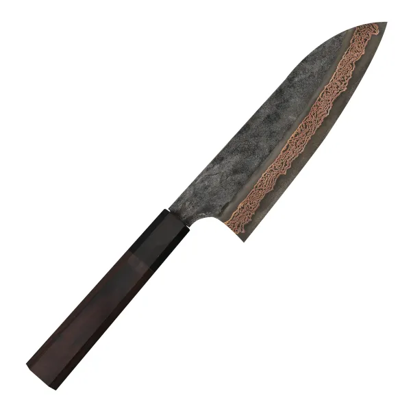 Hatsukokoro Yorokobi Kurouchi SLD Nóż Santoku 18 cm