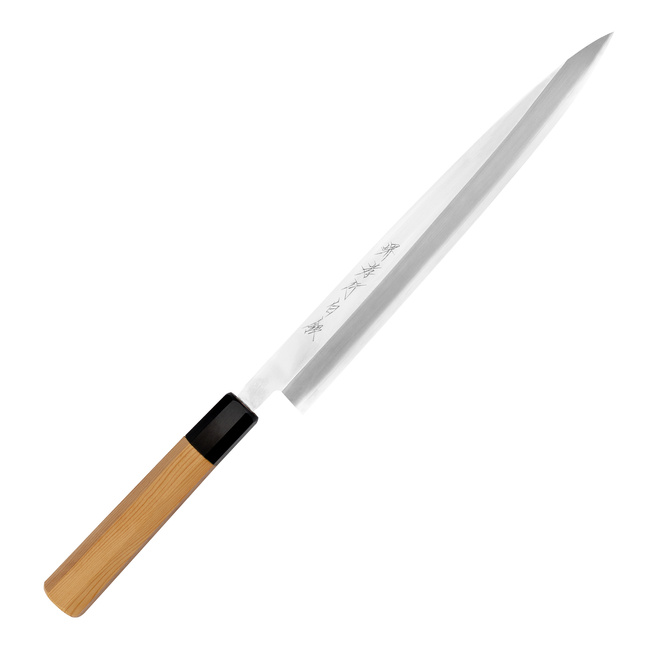 Sakai Takayuki Hakugin AUS-8 Mirror Finish Nóż Yanagiba 27 cm