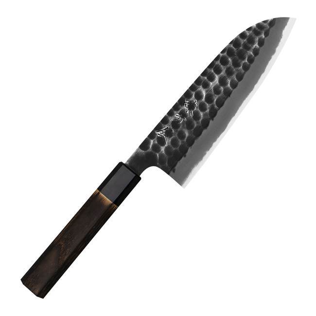 Mutsumi Hinoura Shirogami#2/Iron Nóż Santoku 16,5 cm