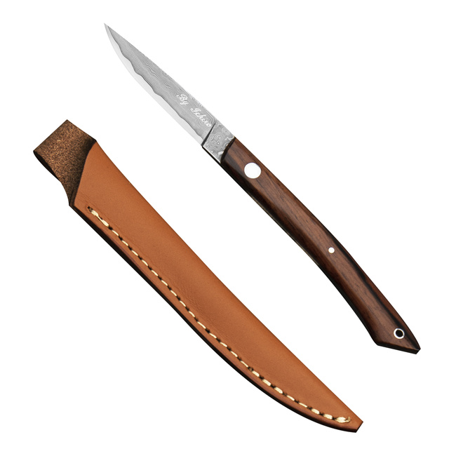 Hattori Medaka 2 Cowry-X Damascus Cocobolo Outdoor 5,7 cm